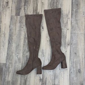 Suede Thigh High Boots